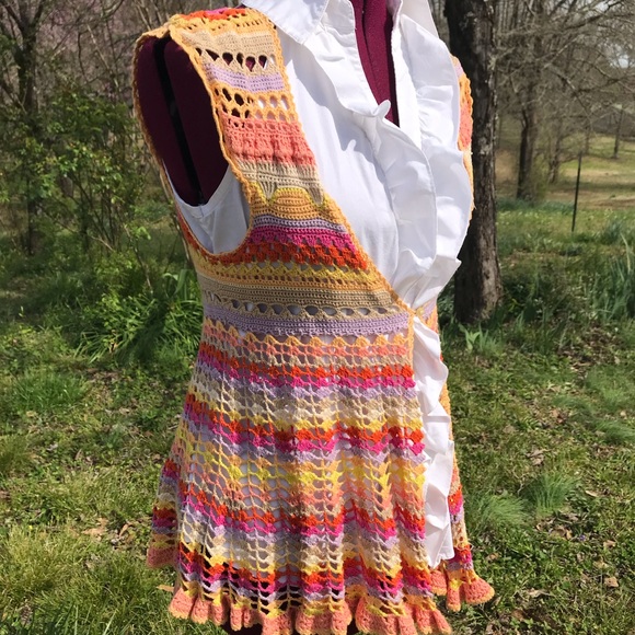 Free People Tops - Free People Crochet Top Sweater / Cover